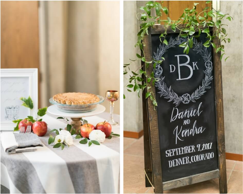 wedding details at Denver botanic gardens