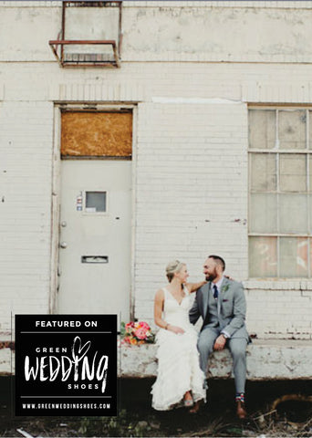 Groom and Bride Featured on Green Wedding Shoes