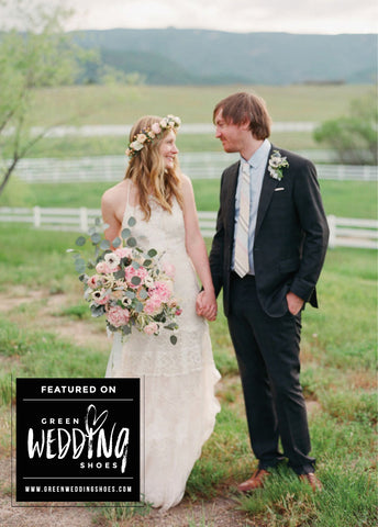 Bride and Groom Featured on Green Wedding Shoes