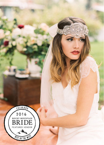 Designer gown featured on Rocky Mountain Bride