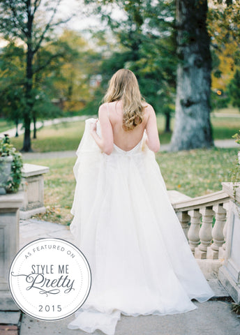Designer Wedding gown featured on Style Me Pretty