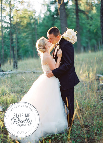 Bride and Groom featured on Style Me Pretty