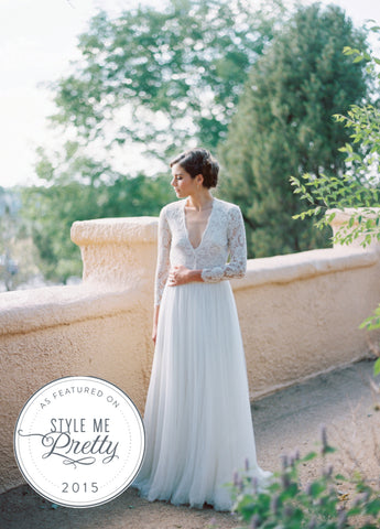 Bride featured on Style Me Pretty