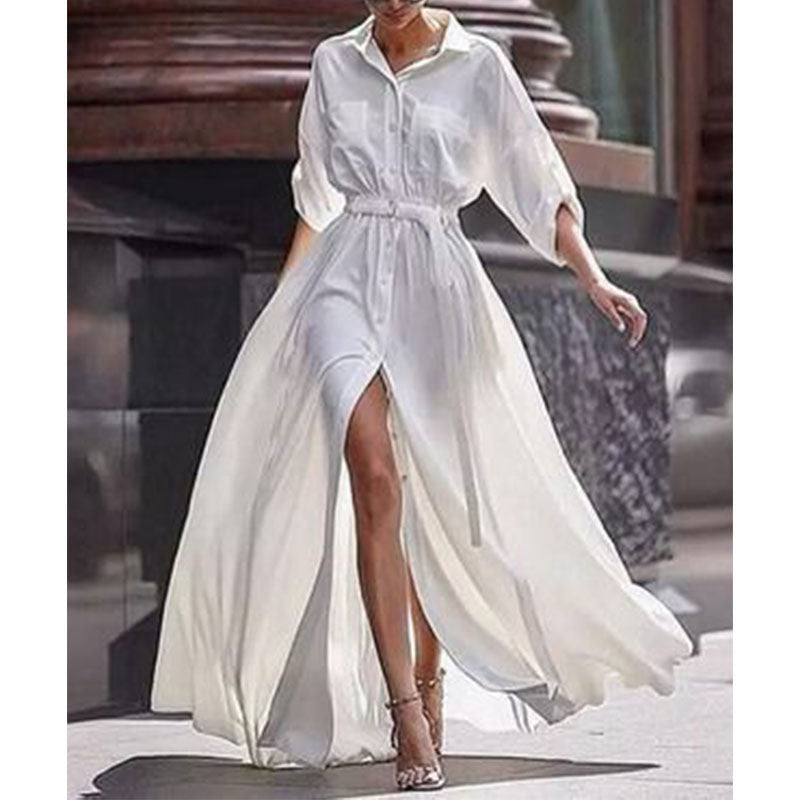 white dress long maxi