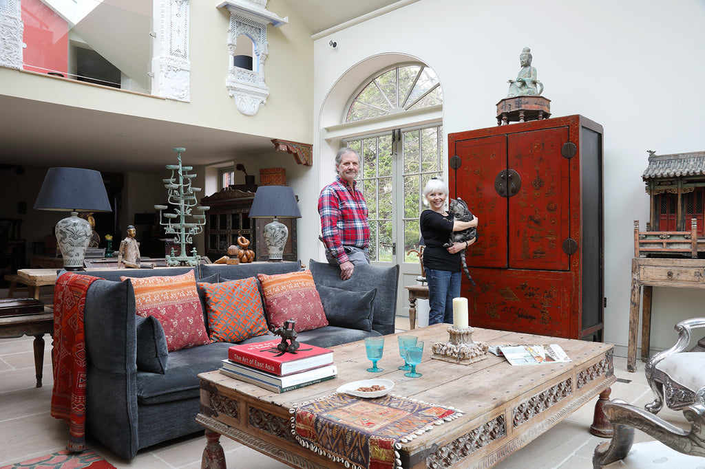 An oriental living room setting