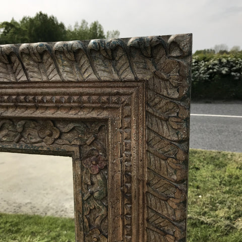 A5898 Carved ornate Indian large mirror