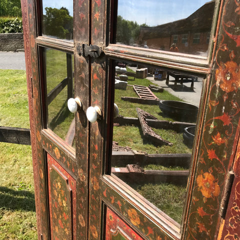 Antique Hand Painted Glazed Bikaner Doors 