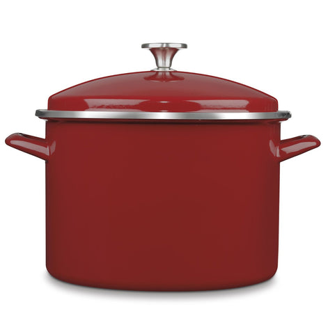 Cuisinart 10 Quart Enamel Stockpot with Cover, Red - EOS106-28R
