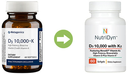 D3 10,000 +K replacement D3 10,000 plus K2 by Nutri-Dyn