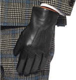 Paul Evans - Dents Black Leather Gloves