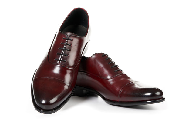 oxblood cap toe oxford