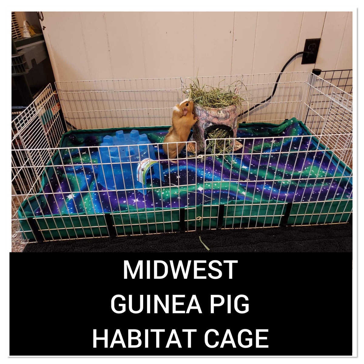 guinea pig fleece cage liner for midwest habitat