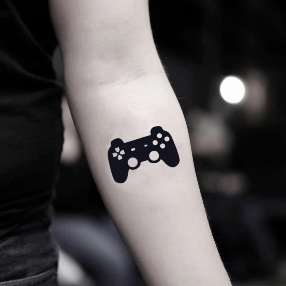 Video Game Control Temporary Tattoo Sticker - OhMyTat