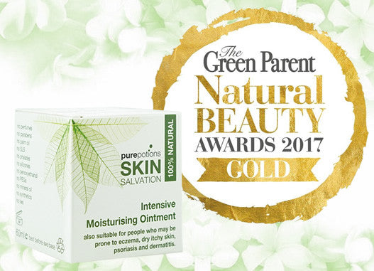 Skin Salvation wins the Green Parent Gold Award 2017!