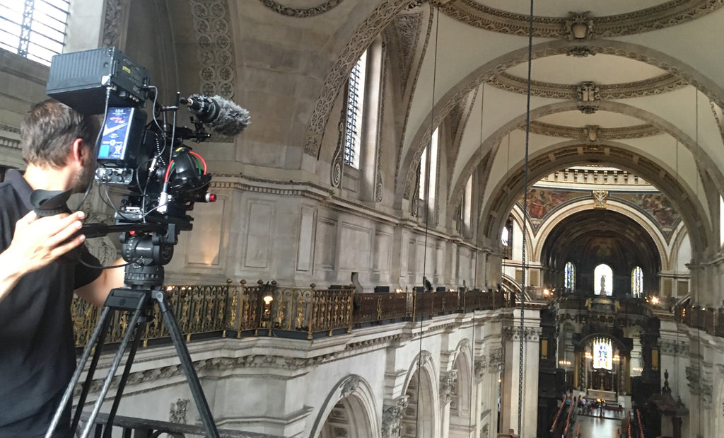 Filming Songs of Praise at St Paul's Cathedral