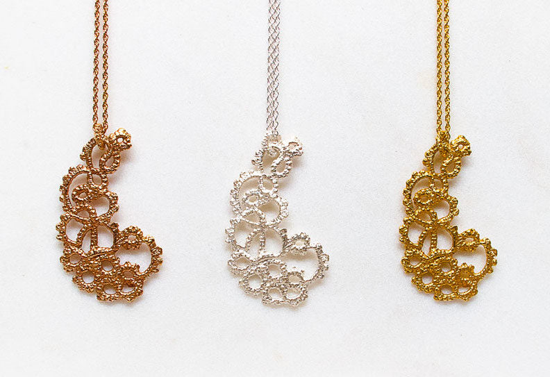 Paisley Lace Necklaces