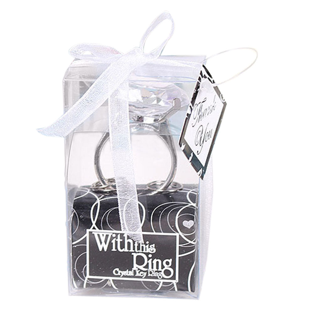 diamond ring keychain favors