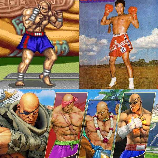 Sagat of Street Fighter and Sakad Pontawee 