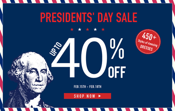Presidents' Day Sale banner