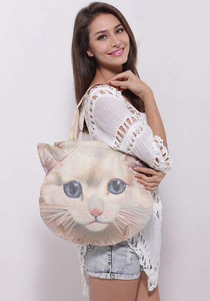 3D Cat Shoulder Bag Purse Attractive 3D Cat Design