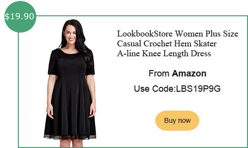 lookbookstore plus size crochet hem skater dress