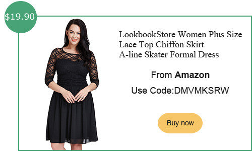 lookbookstore plus size lace chiffon skater dress