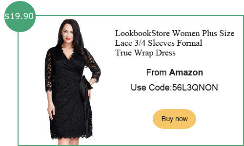 lookbookstore plus size lace true wrap dress