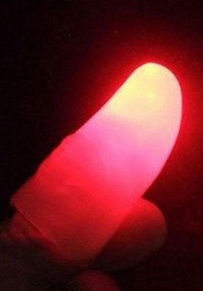 Light up faux finger