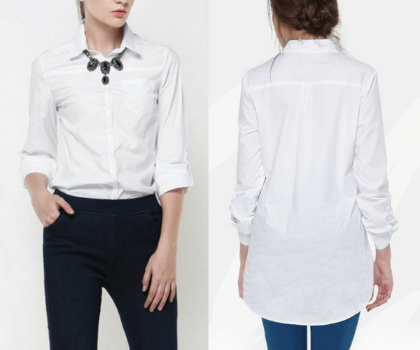 White Classic Button-Down Shirt | Lookbook Store