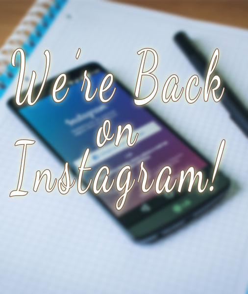 we're back on instagram blog image