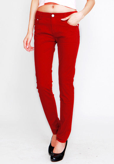 Pencil Pants - Red
