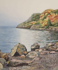 Autumn on Lake Superior, watercolour by Karen Richardson