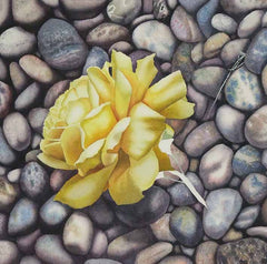 Step 6 of Yellow Rose by Karen Richardson