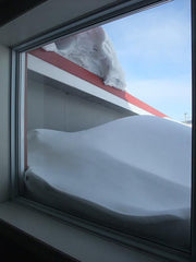 View from our second story window in Labrador City.