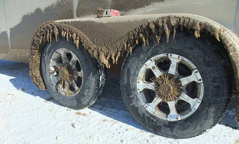 Mud icicles