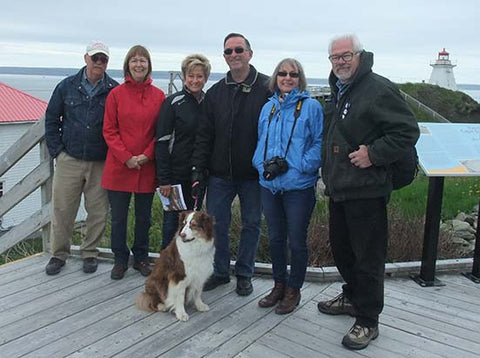 Karen Richardson with husband and friends in New Brunswick, Canada