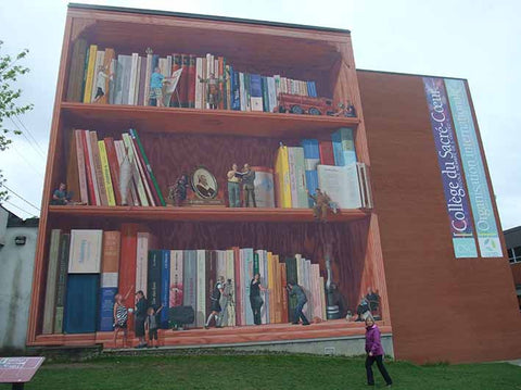 Heart, Culture and Education Mural, Sherbrooke, 2011, representing 100+ regional authors