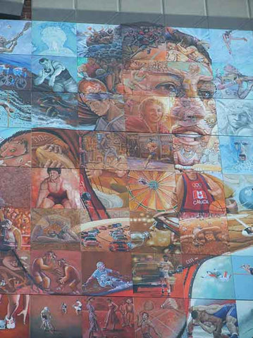 Detail of Canada Games 2013 Mural, Sherbrooke