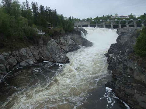 Saint John River gorge at Grand Falls, New Brunswick