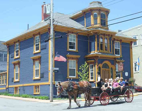 Historic Building and Carriage in Lunenburg, Nova Scotia