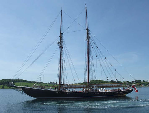 Bluenose II Schooner in Lunenburg Harbour, Nova Scotia