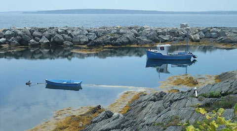 Fishing Boat harboured at Blue Rocks, Nova Scotia