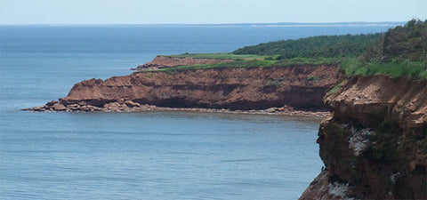 Red cliffs near Cavendish, PEI