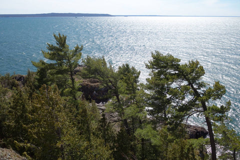 Lake Superior at Gros Cap. Photo by Karen Richardson