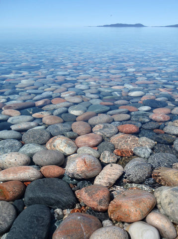 Pebble Beach at Maration on Lake Superior. Photo by Karen Richardson