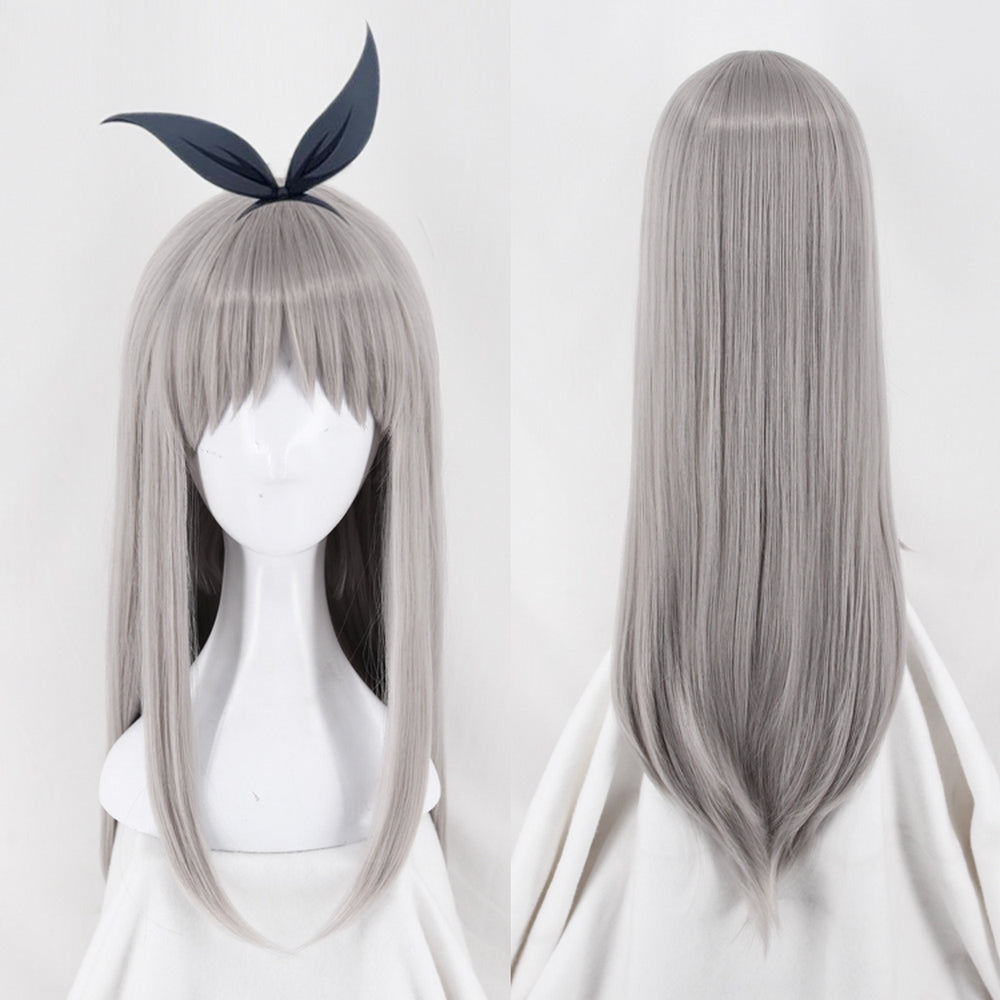 long silver cosplay wig