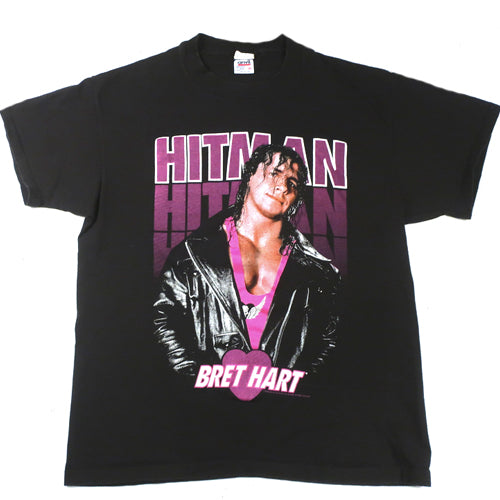materiaal bijzonder trompet Vintage Bret "Hitman" Hart T-Shirt WWF WWE Wrestling – For All To Envy