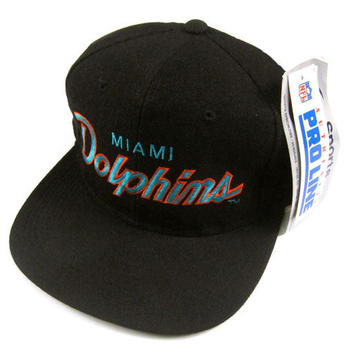 Vintage Miami Dolphins Sports Specialties Script Snapback NWT NFL