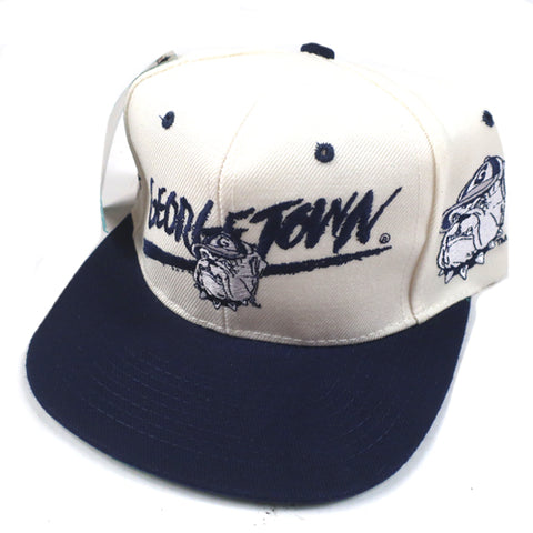 Vintage Georgetown Hoyas Snapback Hat 90s NCAA Basketball