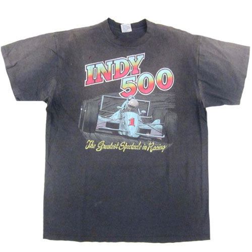 Sz Sm Vintage 90s Indianapolis 500 Racing T-Shirt MadeinUSA